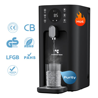 Ciarra x Susgreenable Desktop 5-in-1 RO Hot Water Dispenser – Hard Water Friendly with Built-in Filter & 3s Instant Heating (4.2L) SGIWDR03-B