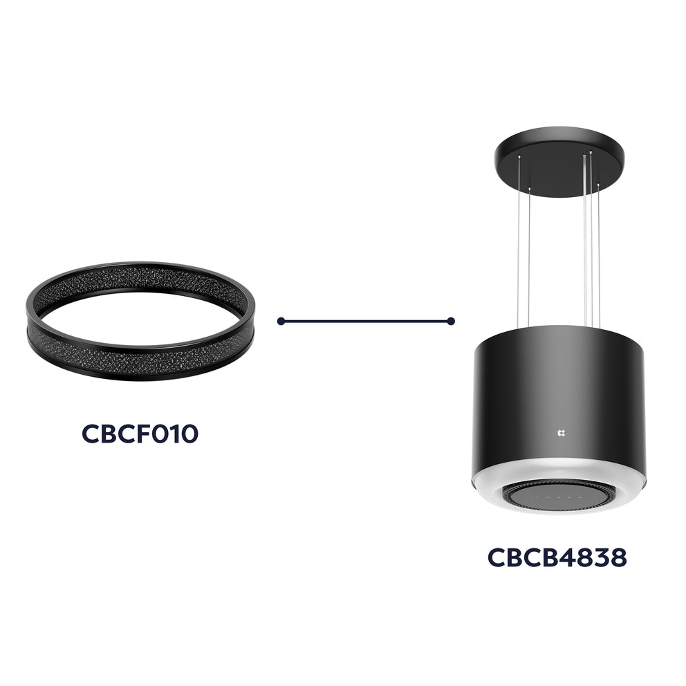 CIARRA Recirculating Carbon Filter Replacement for Cooker Hoods CBCF0010-OW