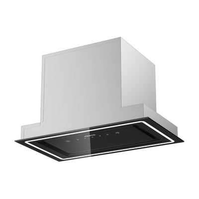 CIARRA 52cm Visor Integrated Cooker Hood Built-in Cooker Hood, Touch & Wave Control, 8W LED Light CBCB5931C-OW