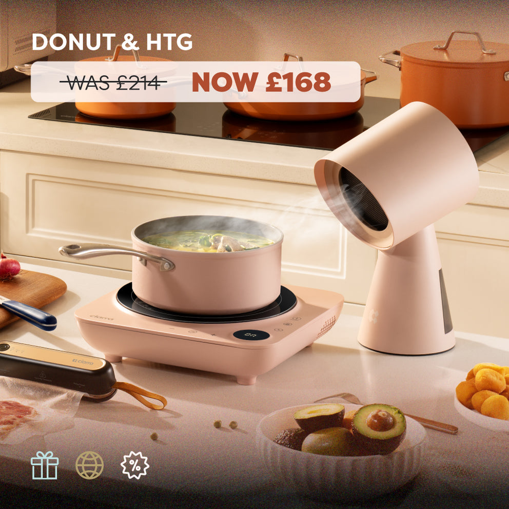 Ciarra Kitchen Cook Vent Duo : Donut Induction Hob & HOOD TO GO