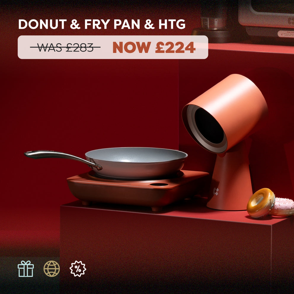 Ciarra Kitchen Cook & Go Trio : Donut Induction Hop & HOOD TO GO & Fry Pan