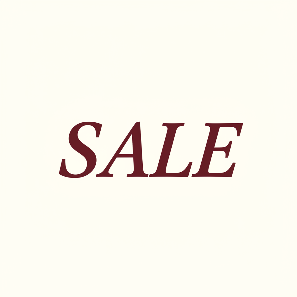 突出SALE大写花体字样加大居中，不要其他文案，配色是欧洲喜欢的配色，也不要有任何产品，1:1方形图高清输出