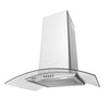 CIARRA Glass Cooker Hood Curved Stainless Steel 60cm CBCS6506C-OW