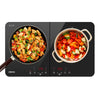 CIARRA Portable Double Induction Hob 2800W with Independent Control CUTIH2-OW