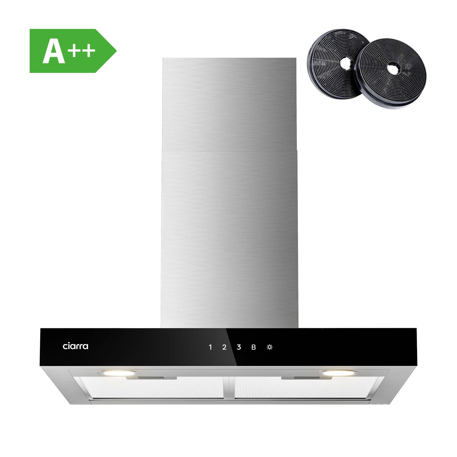 CIARRA Touch Control Chimney Cooker Hood 60cm CBCS6102-OW